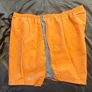 Mens Nike Dri-fit Running Shorts XXL Orange